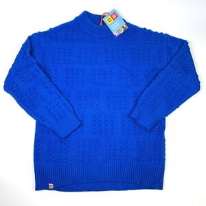 LEGO Blue Sweater Polka Dot Pattern Women's‎ Sz M Target Exclusive